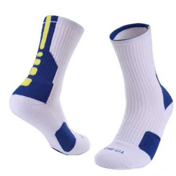 Equipo caliente del algodón de la moda de la venta que ejecuta los calcetines escotados de la impresión del deporte del baloncesto del diseño para requisitos particulares